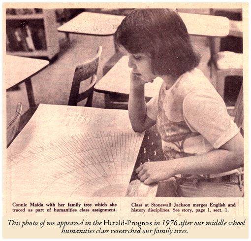 Connie at school